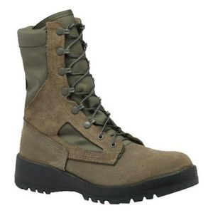 8" Military boot olive green. Worn 5 weeks in BMT